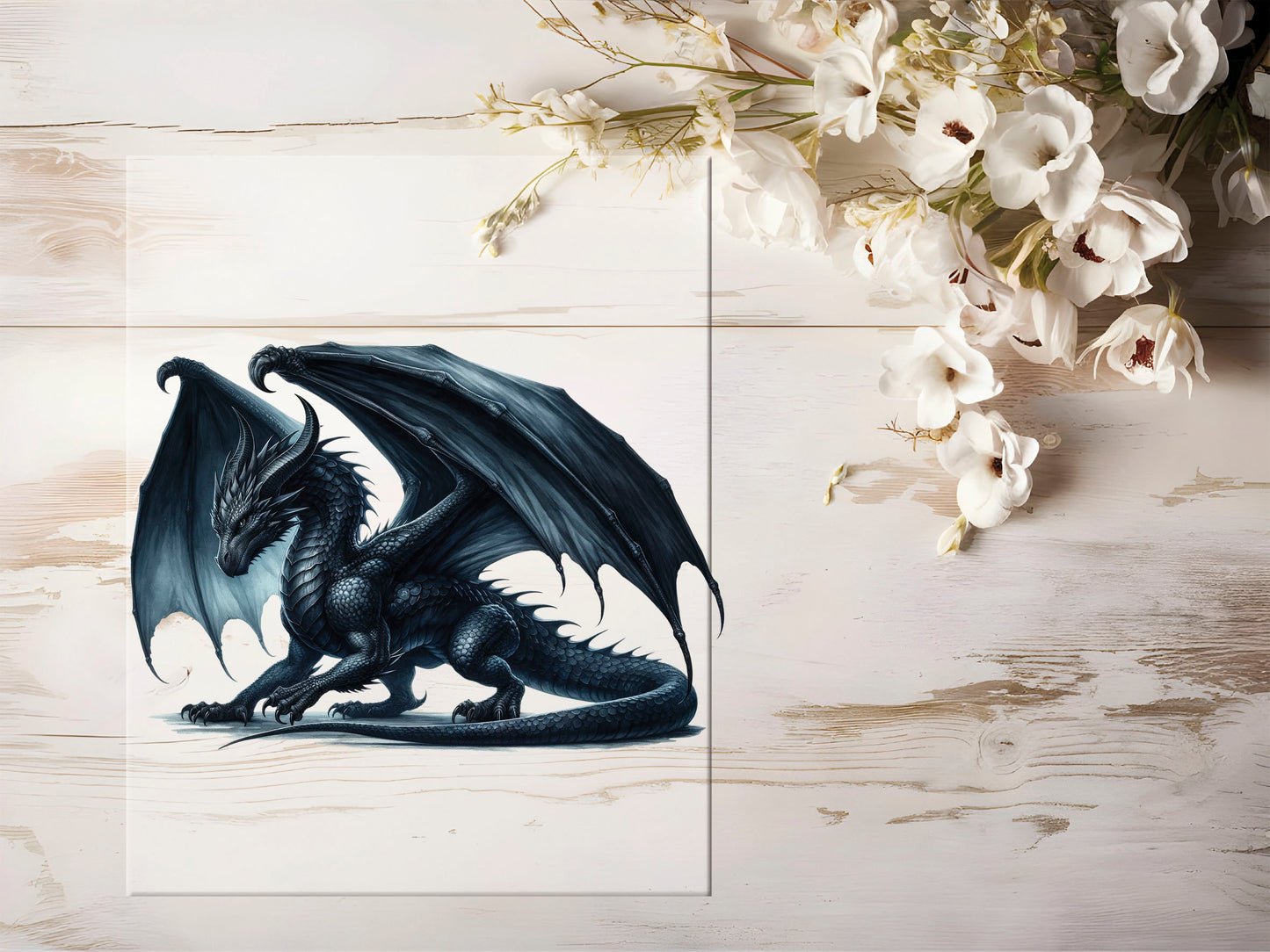 Bügelbild - Black Dragon #1198