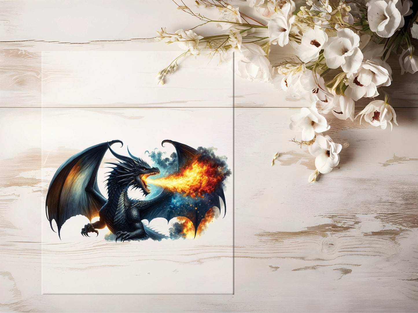 Bügelbild - Black Dragon #1201