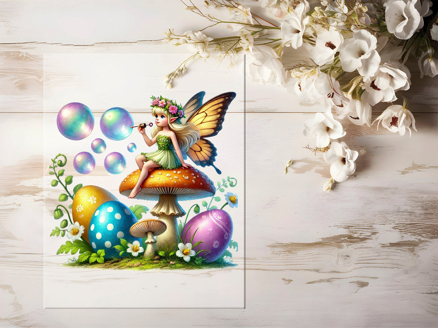 Bügelbild - Fee Ostern #1107