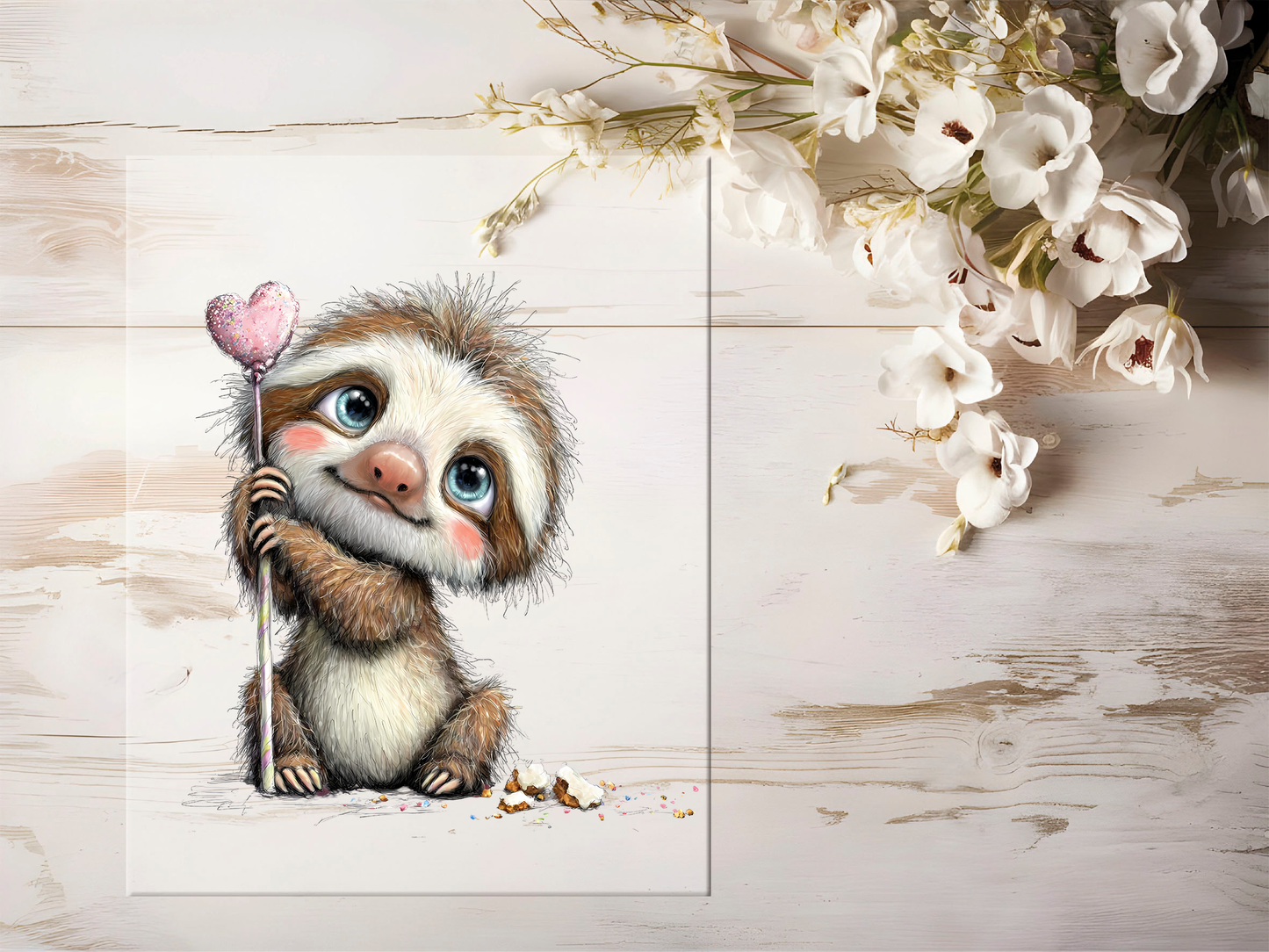 Bügelbild - Faultier #2471