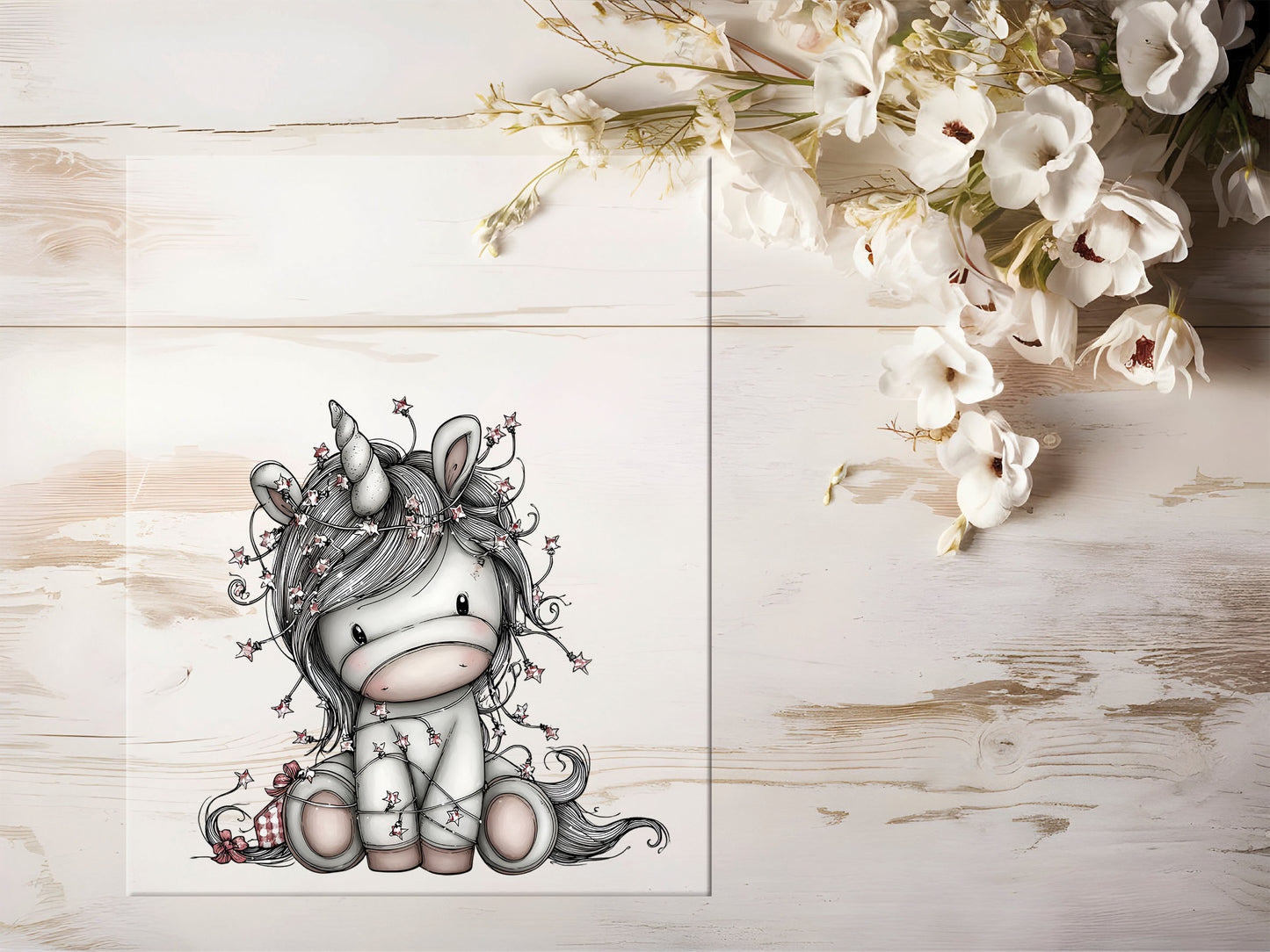 Bügelbild - Wintereinhorn #2259