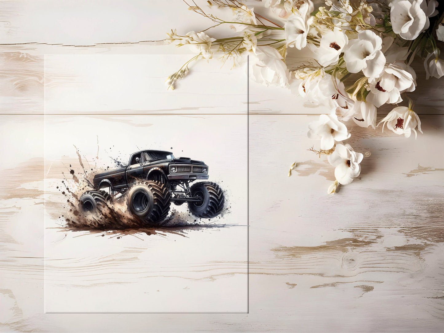 Bügelbild - Monster Truck #1090