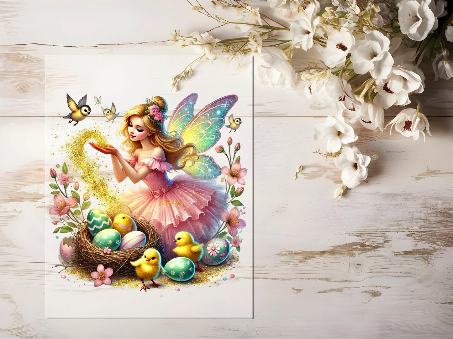 Bügelbild - Fee Ostern #1104