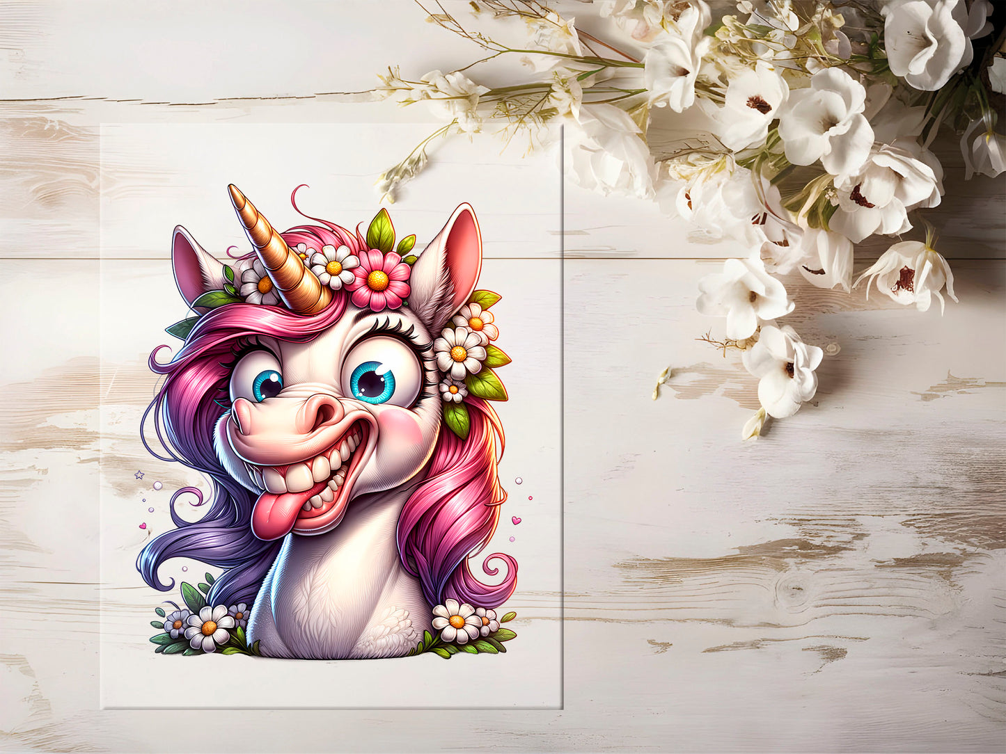 Bügelbild - Freaky Einhorn #1358