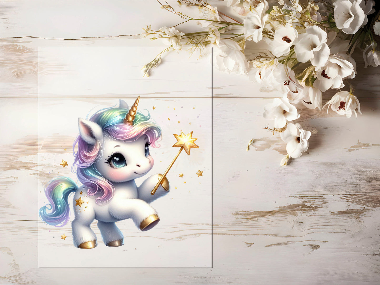 Bügelbild - Einhorn Magie #1300