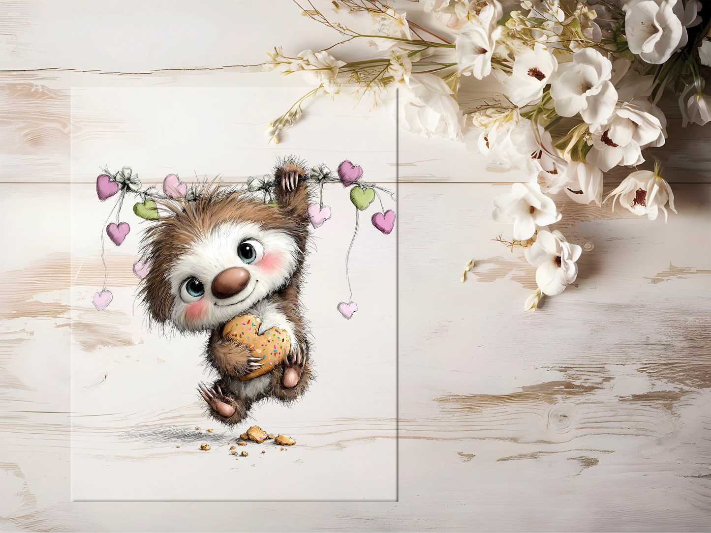 Bügelbild - Faultier #2465