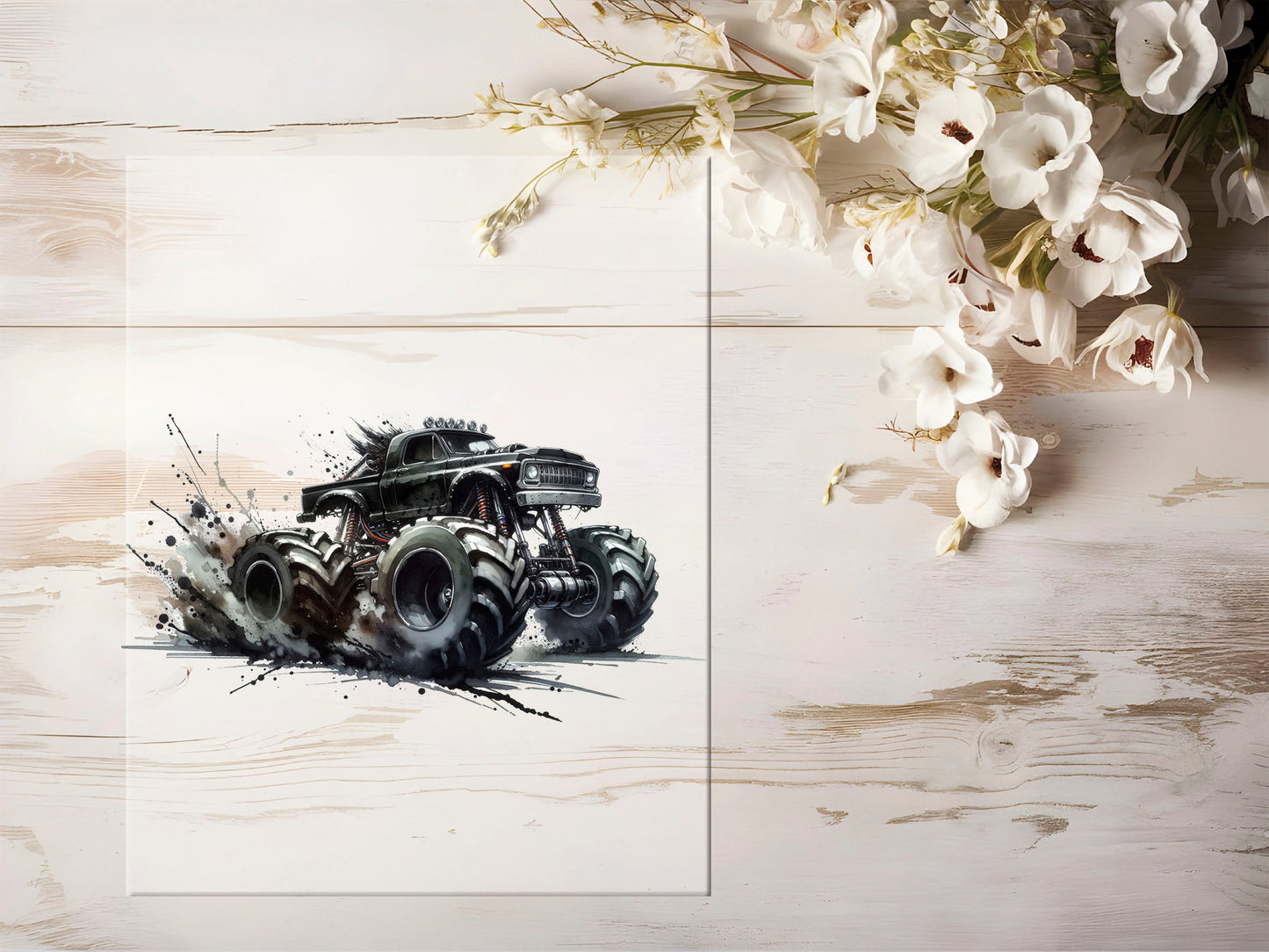 Bügelbild - Monster Truck #1086