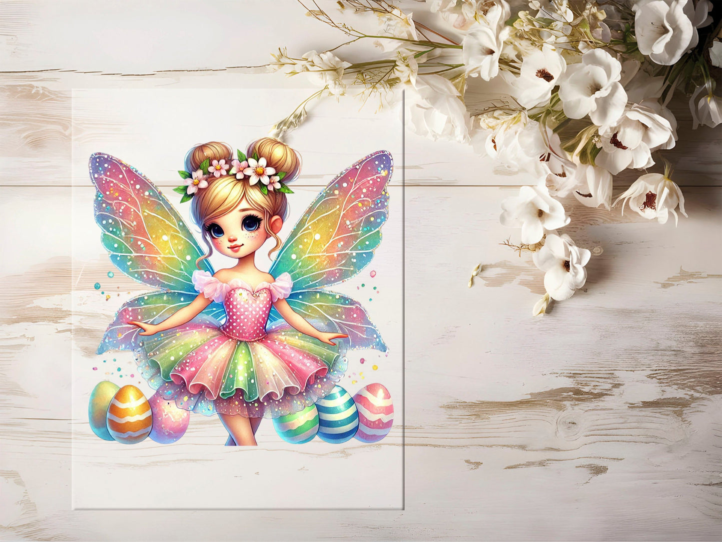 Bügelbild - Fee Ostern #1100