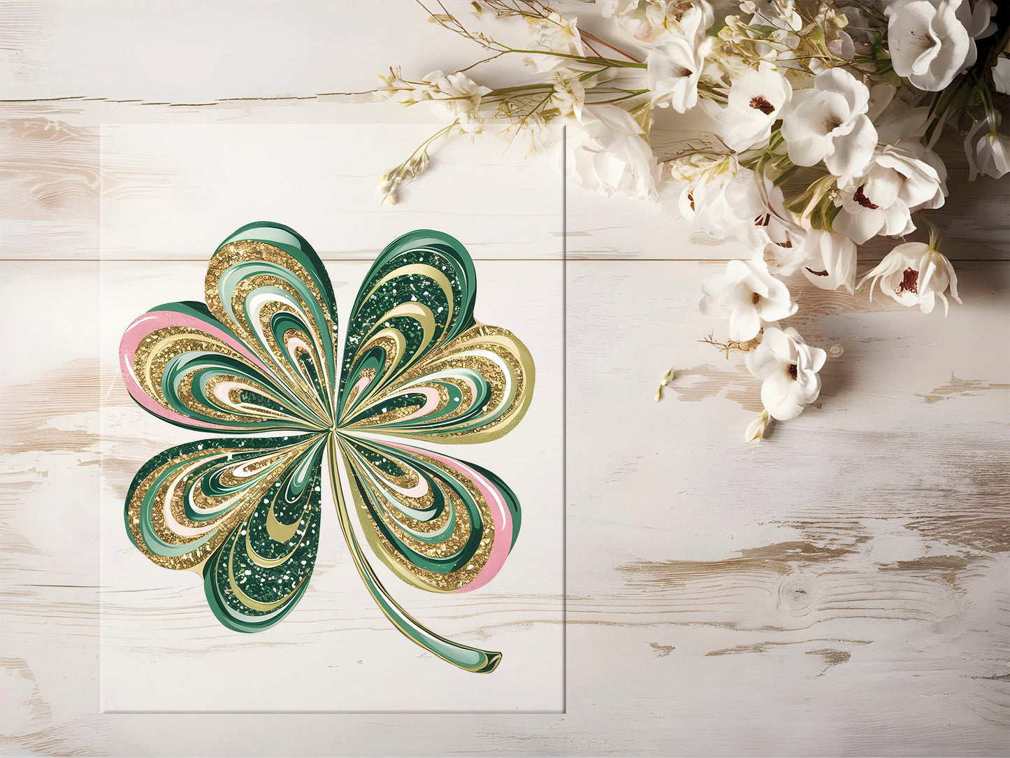 Bügelbild - Kleeblatt #1190