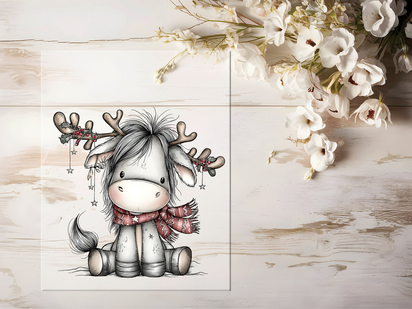 Bügelbild - Winterelch #2254