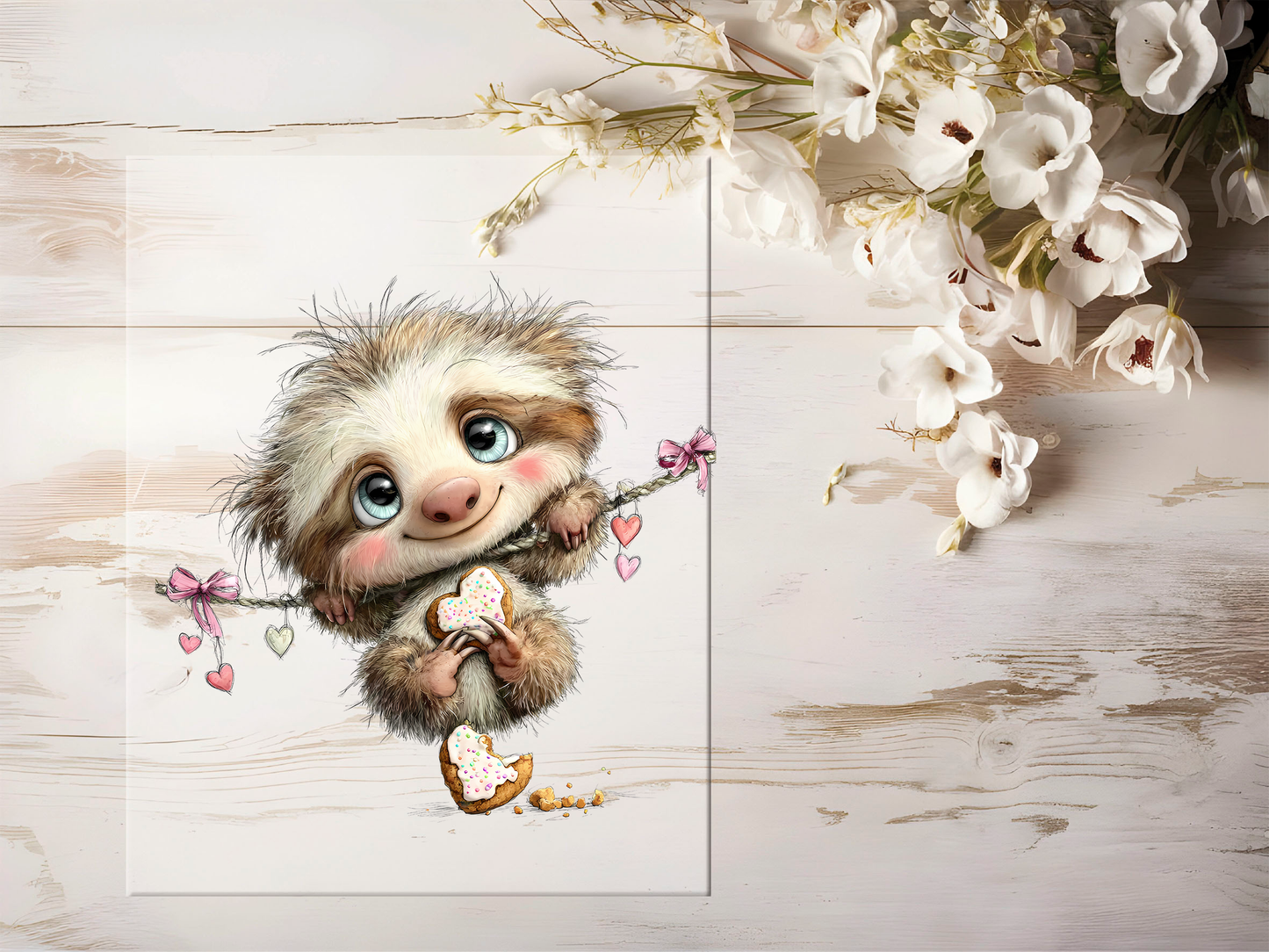 Bügelbild - Faultier #2464