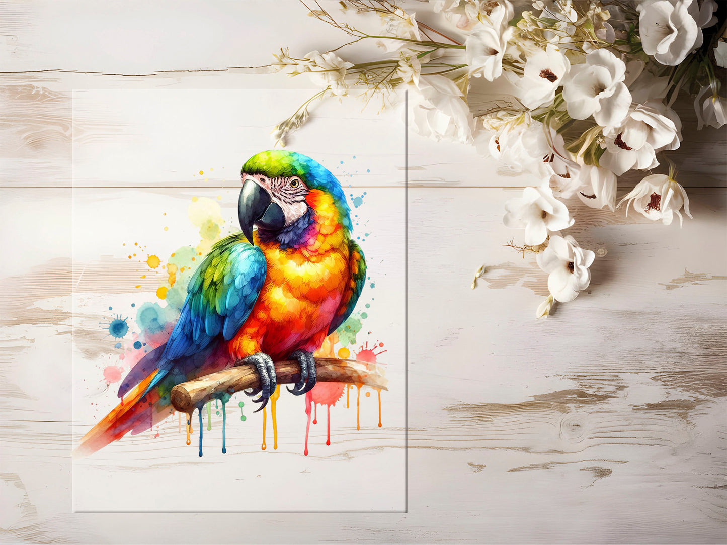 Bügelbild - Bunt Papagei #1353