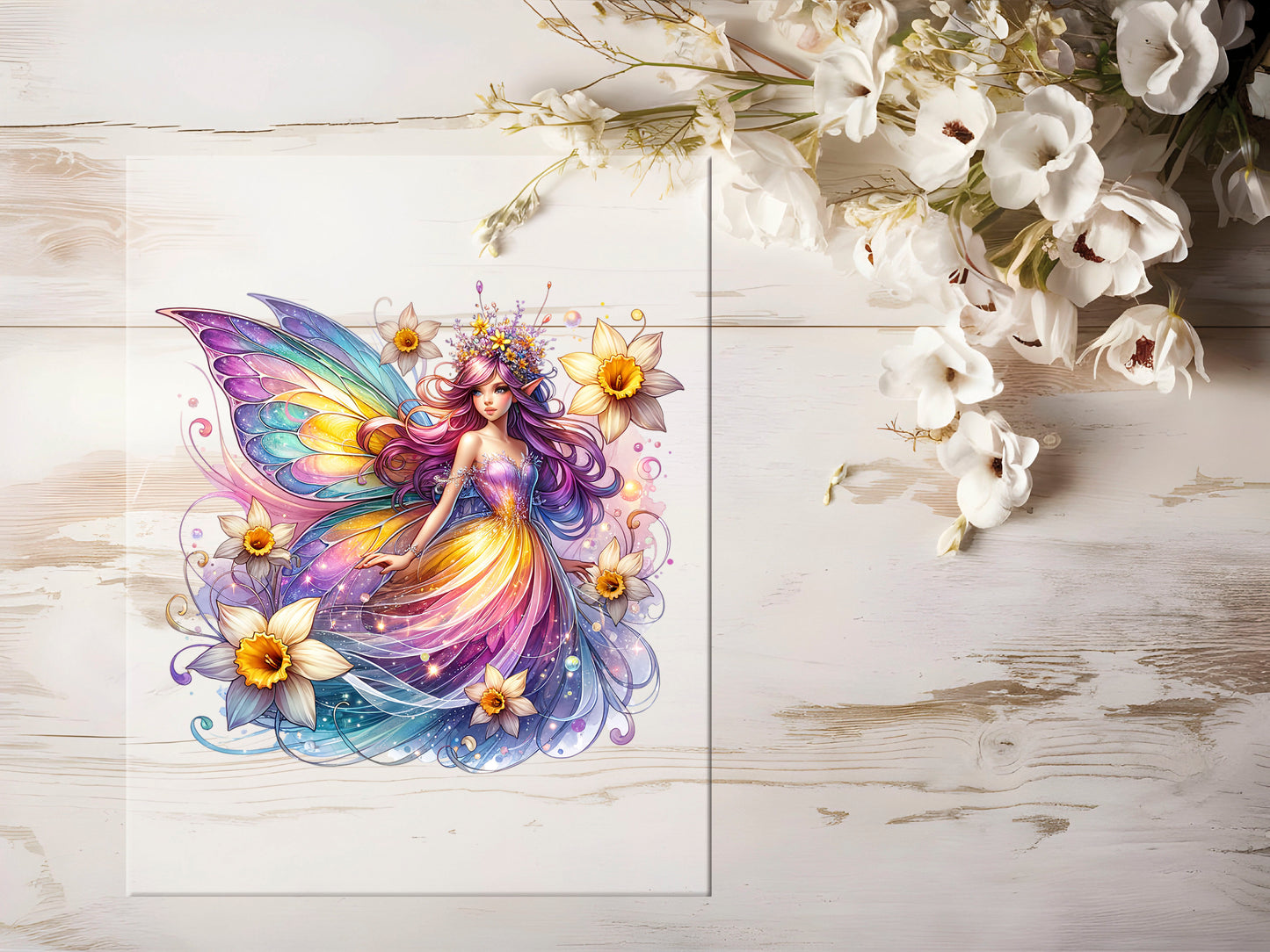 Bügelbild - Blumenfee #1493