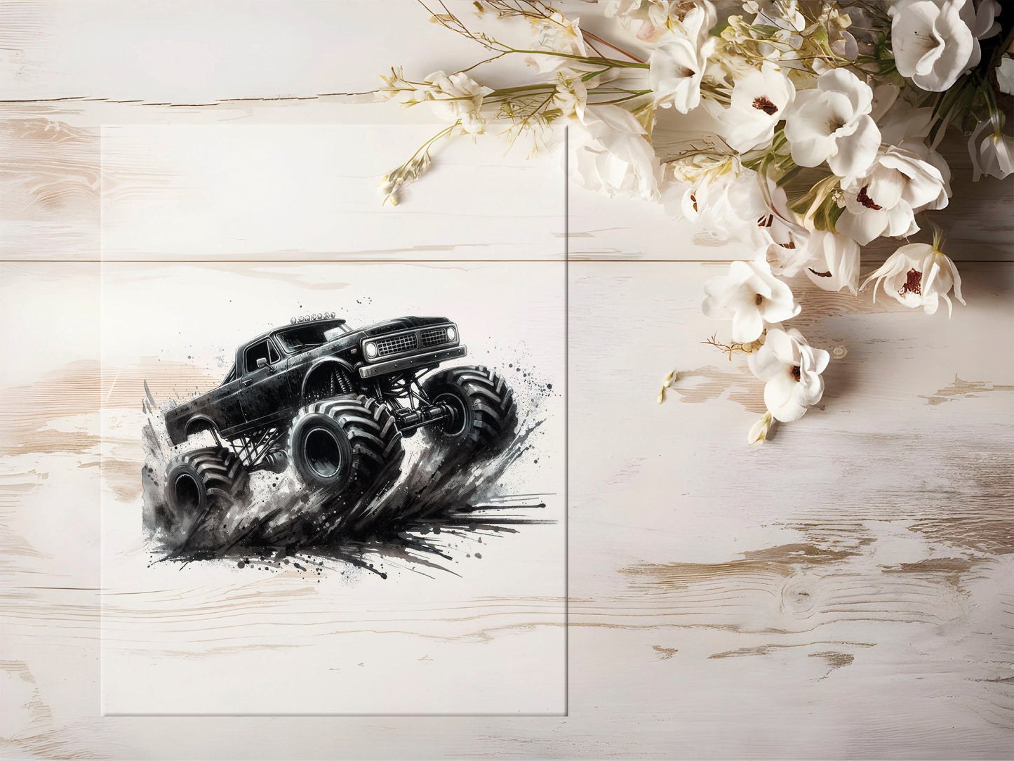 Bügelbild - Monster Truck #1082