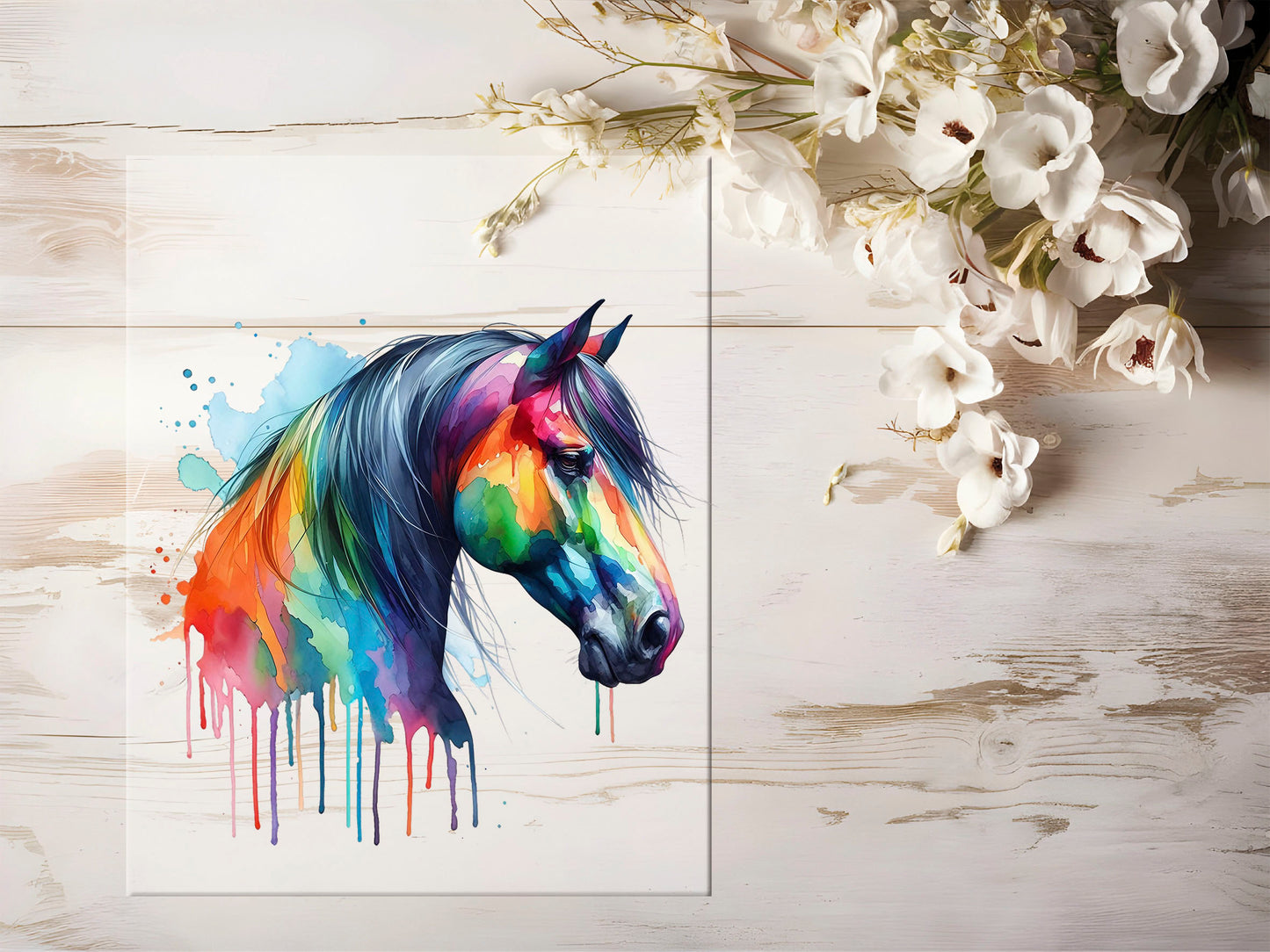 Bügelbild - Bunt Pferd #1350
