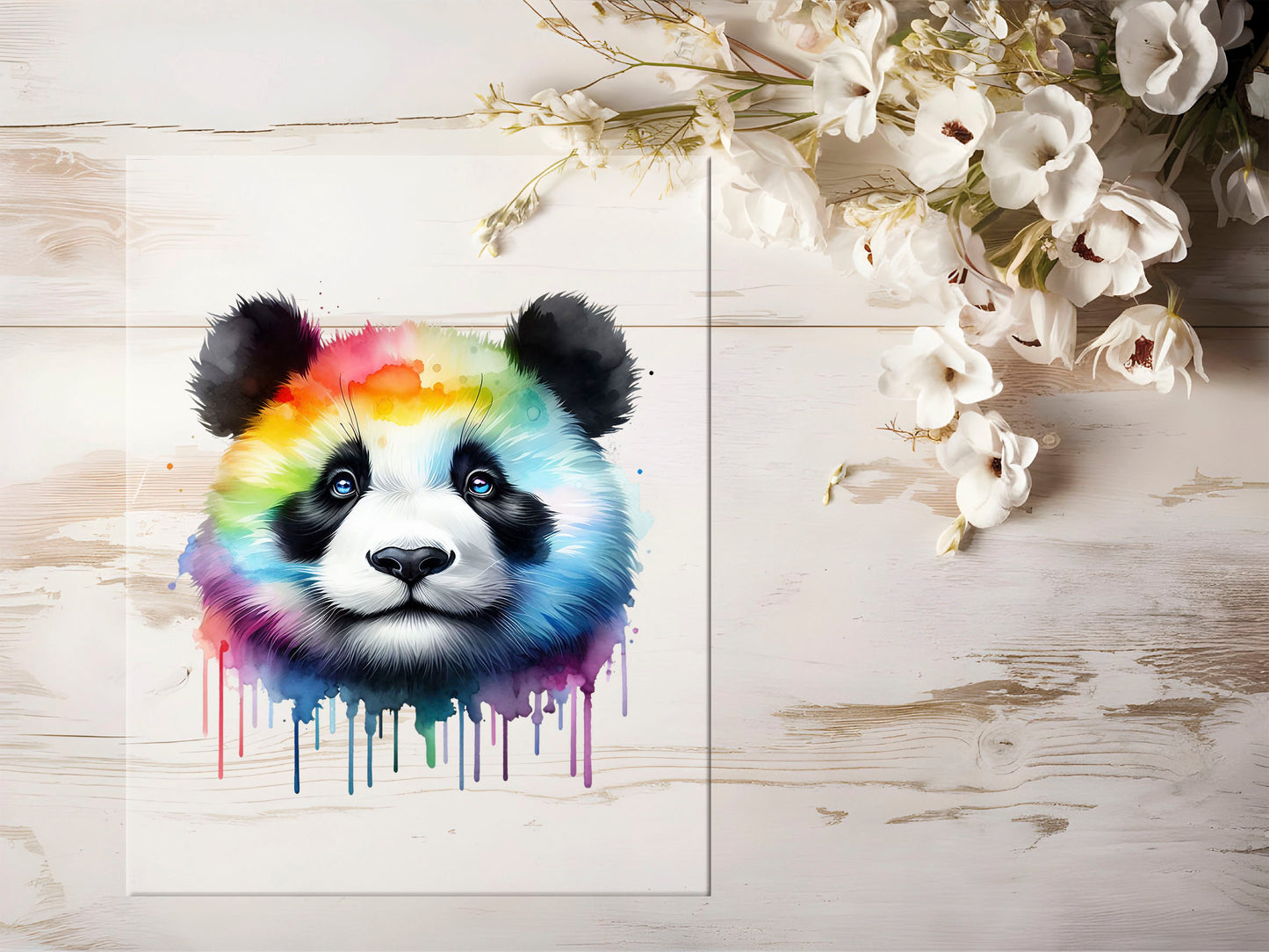 Bügelbild - Bunt Panda #1349