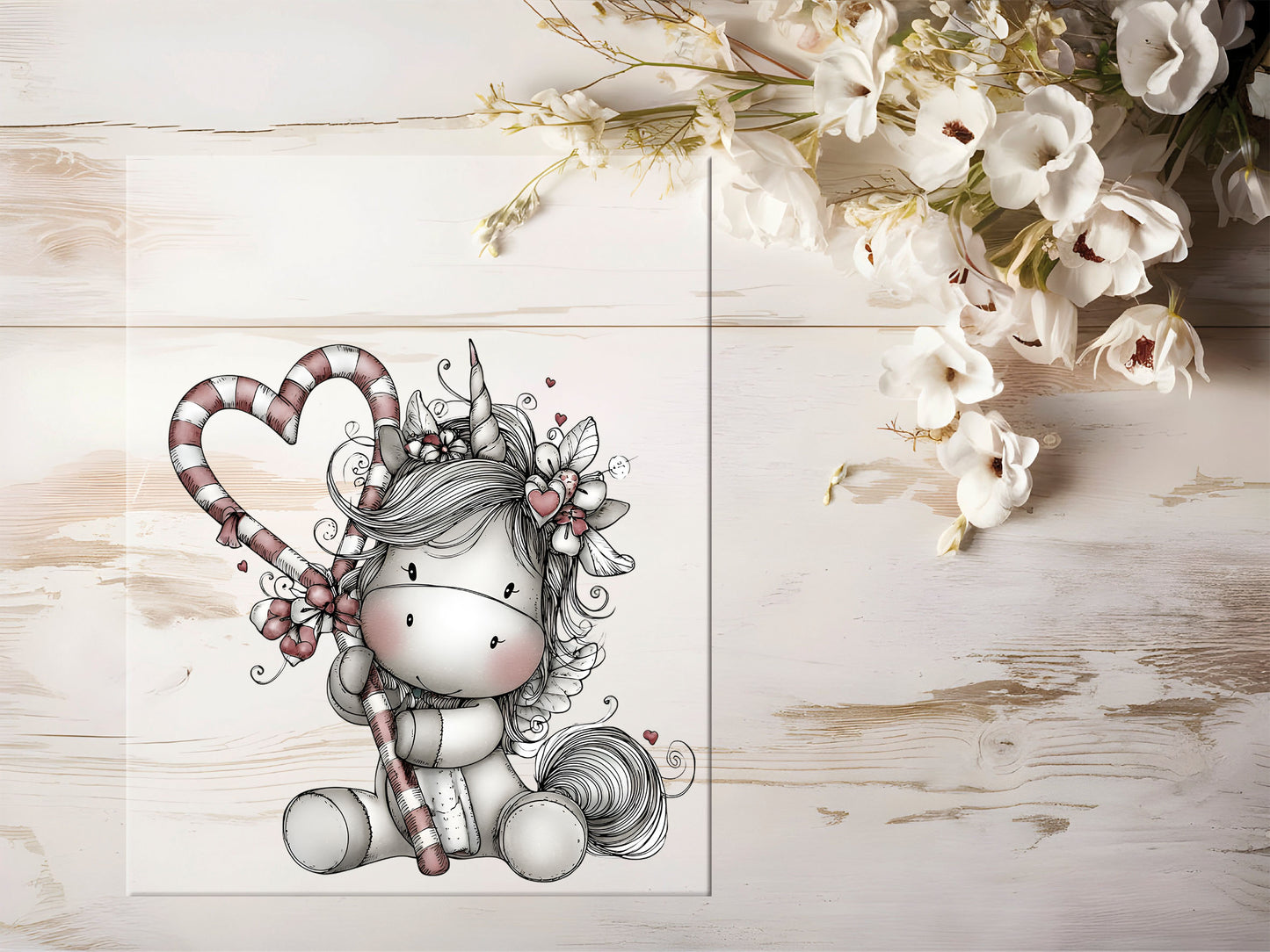 Bügelbild - Wintereinhorn #2249