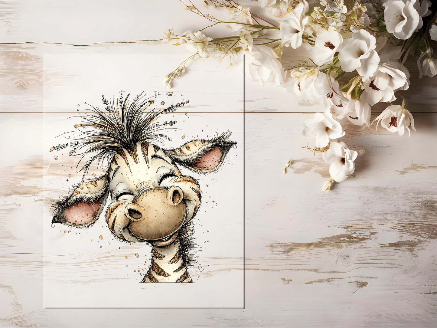 Auktion - Bügelbild - Zebra #2459- 15cm