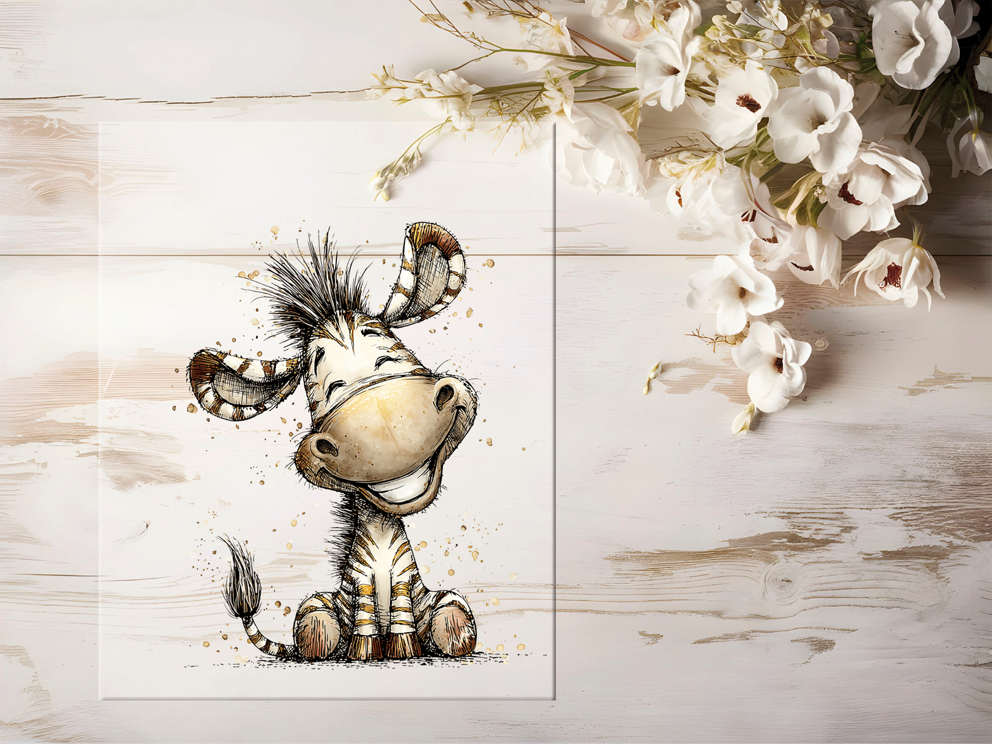 Bügelbild - Zebra #2458