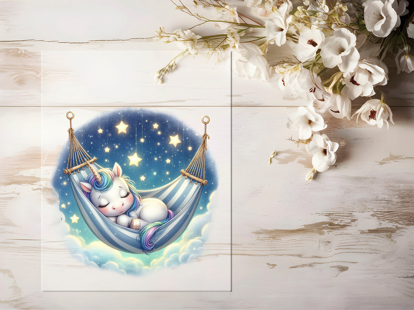 Bügelbild - Einhorn Schlafend #1290