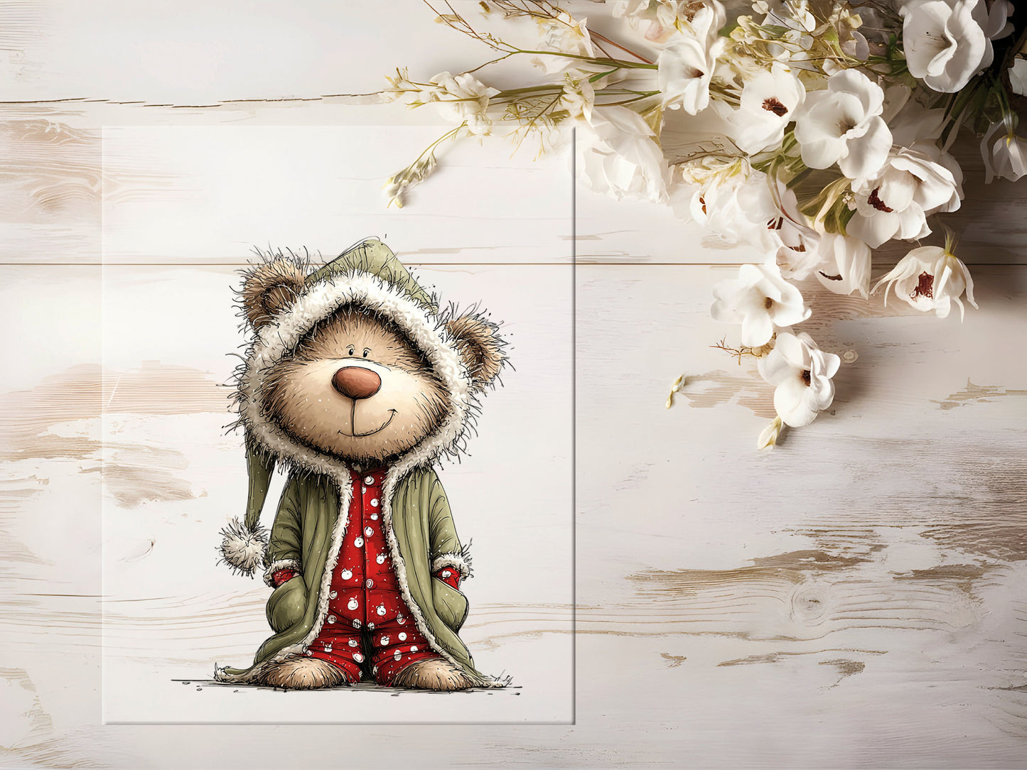 Bügelbild - Winterbär #2236