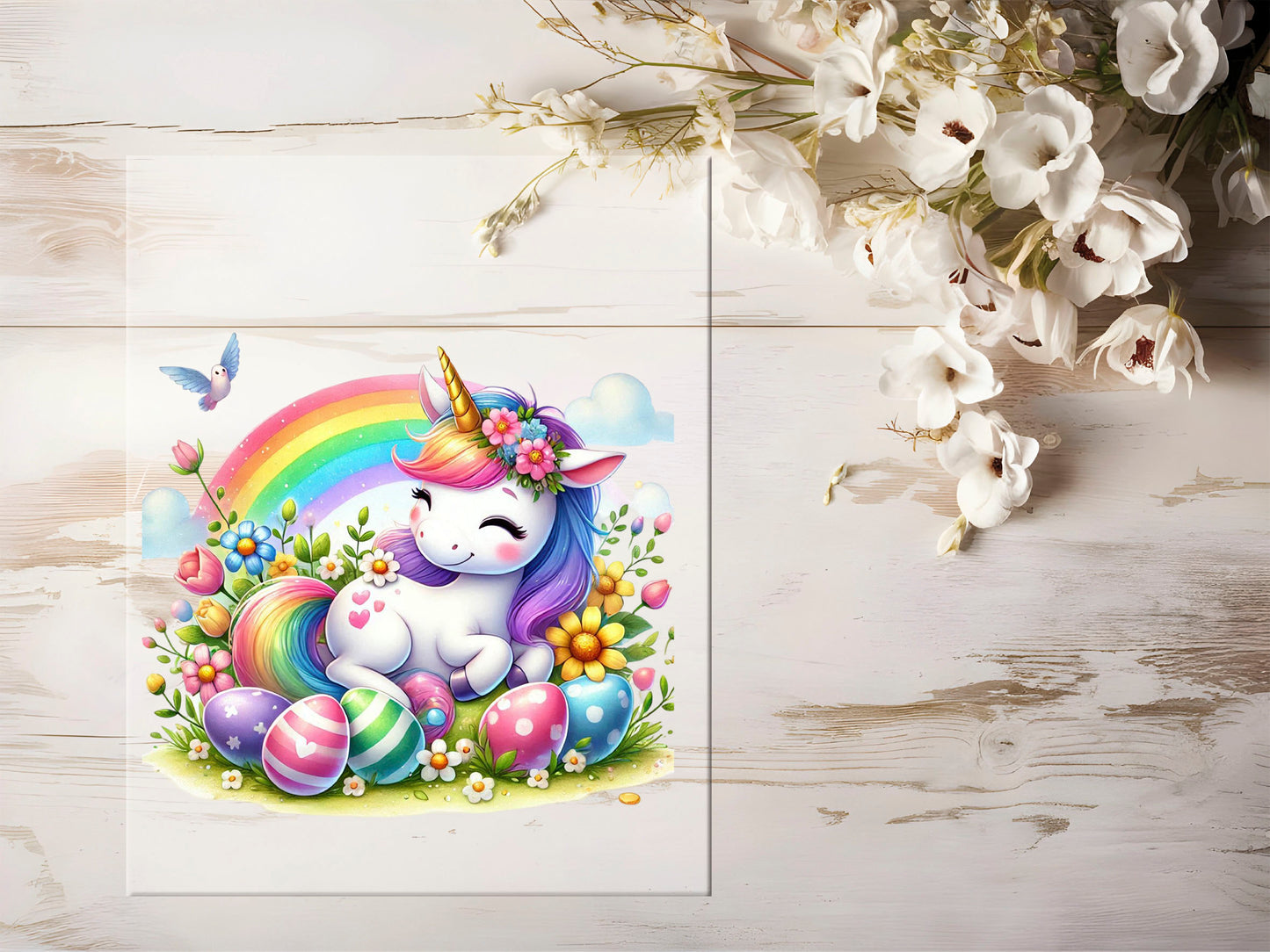 Bügelbild - Oster Einhorn #1142