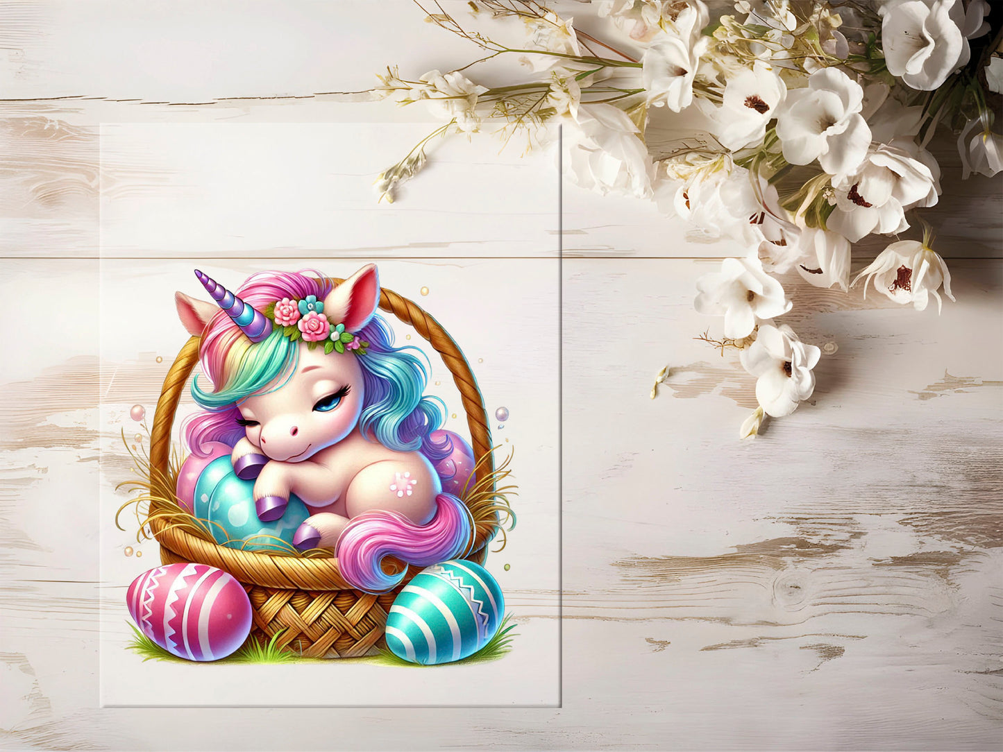 Bügelbild - Oster Einhorn #1141