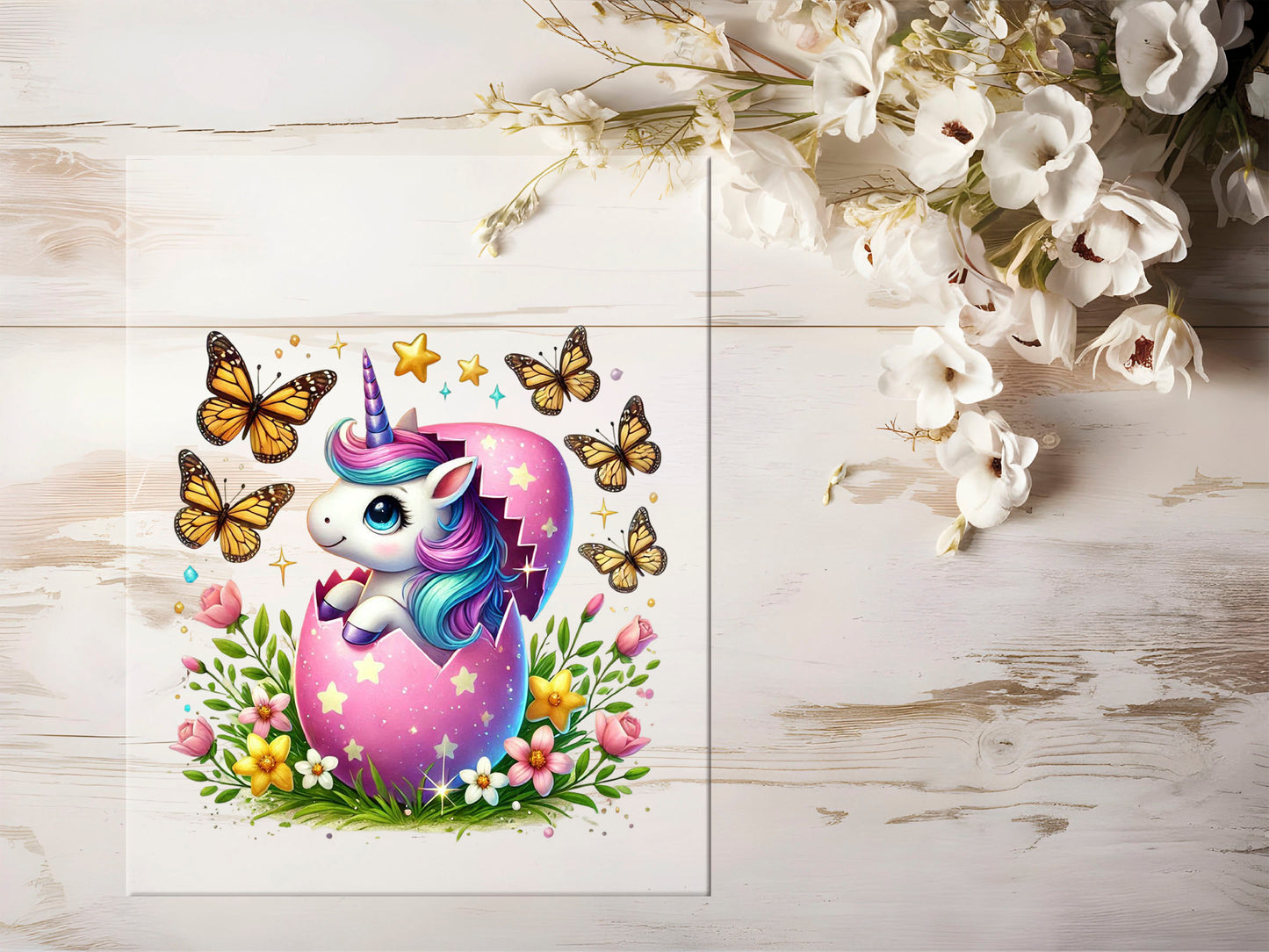 Bügelbild - Oster Einhorn #1140