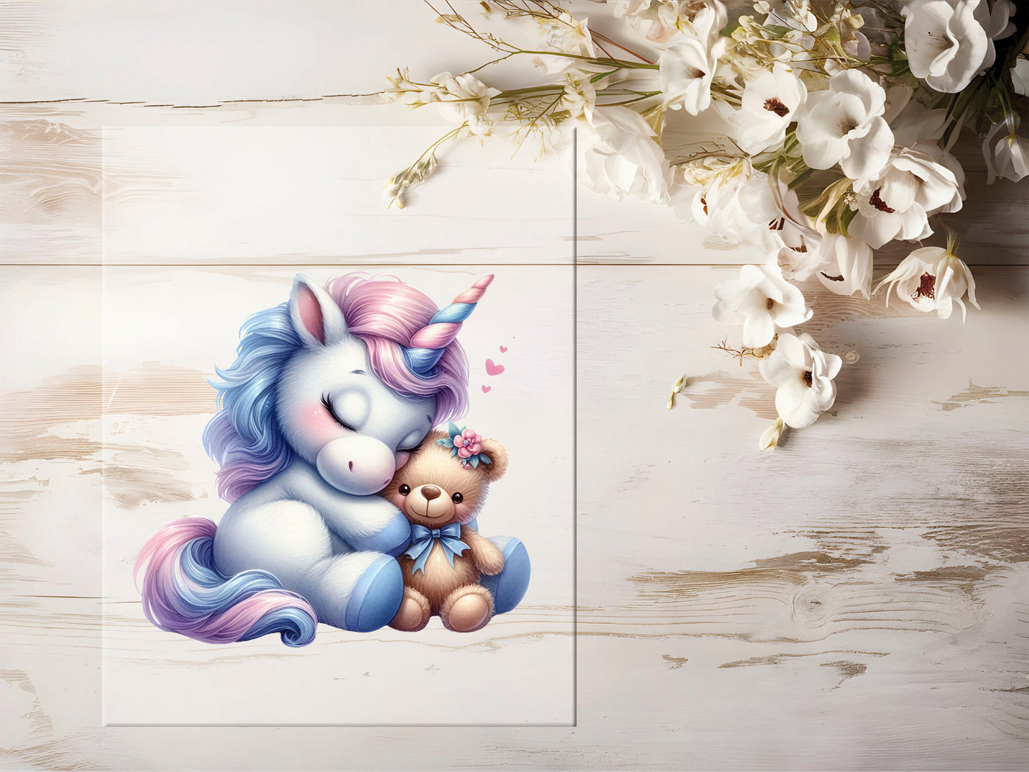 Bügelbild - Einhorn Teddy #1275