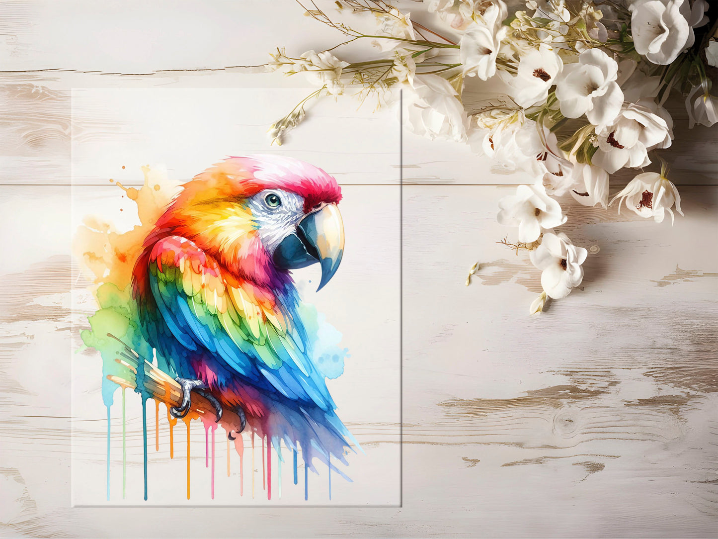 Bügelbild - Bunt Papagei #1332