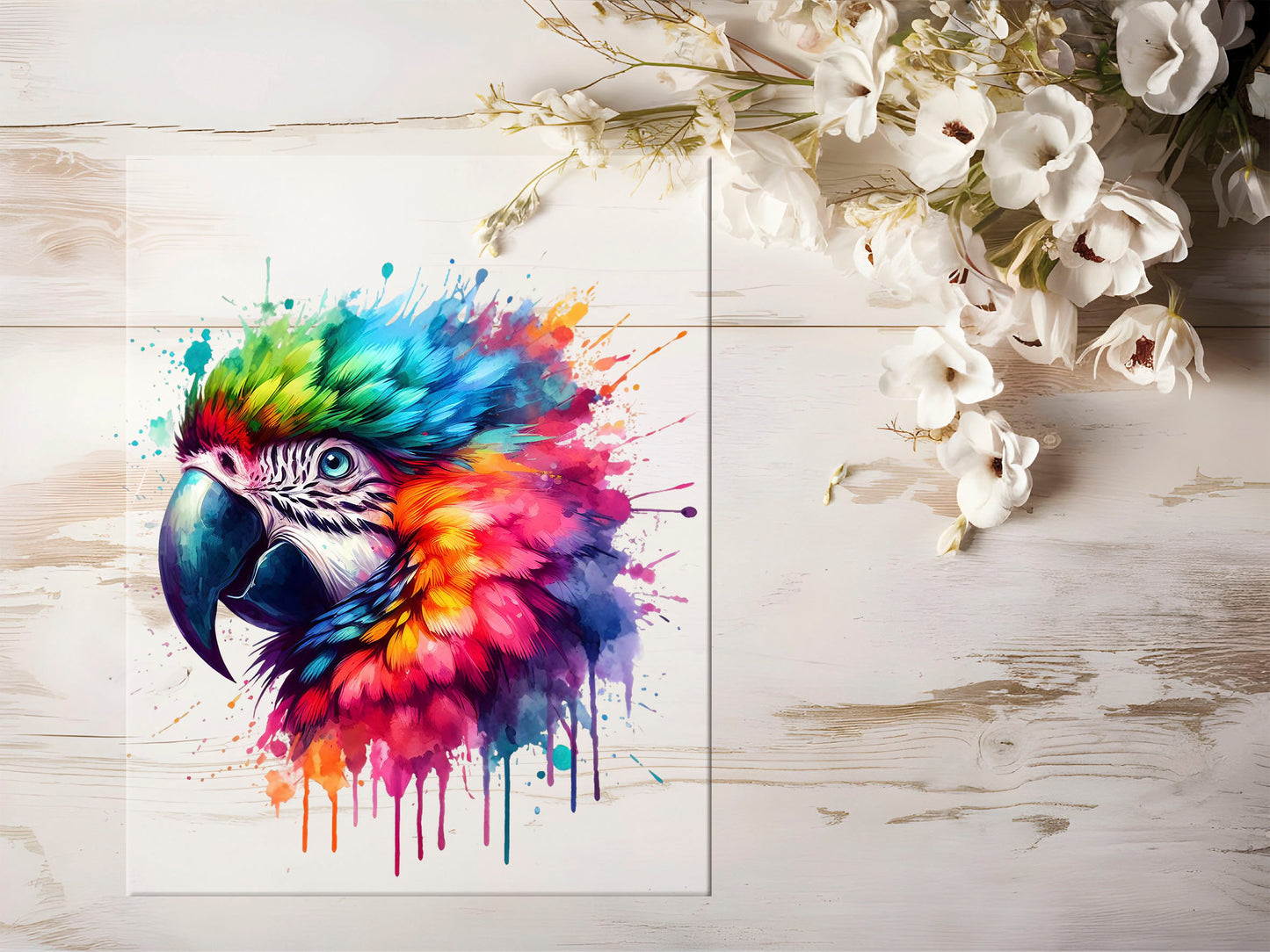 Bügelbild - Bunt Papagei #1331