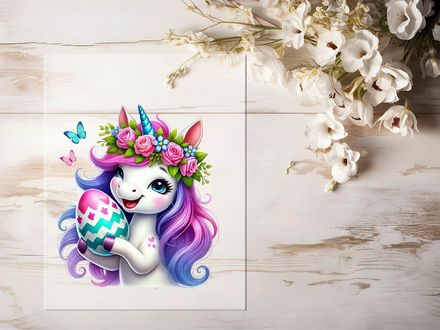 Bügelbild - Oster Einhorn #1135