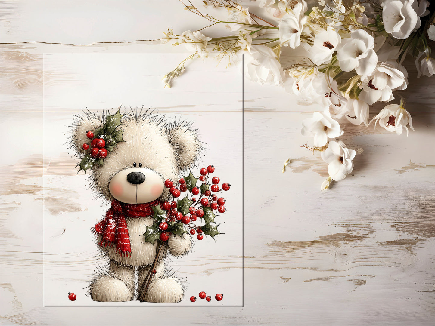 Bügelbild - Winterbär #2226