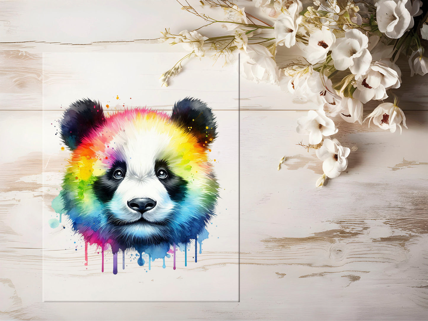 Bügelbild - Bunt Panda #1324