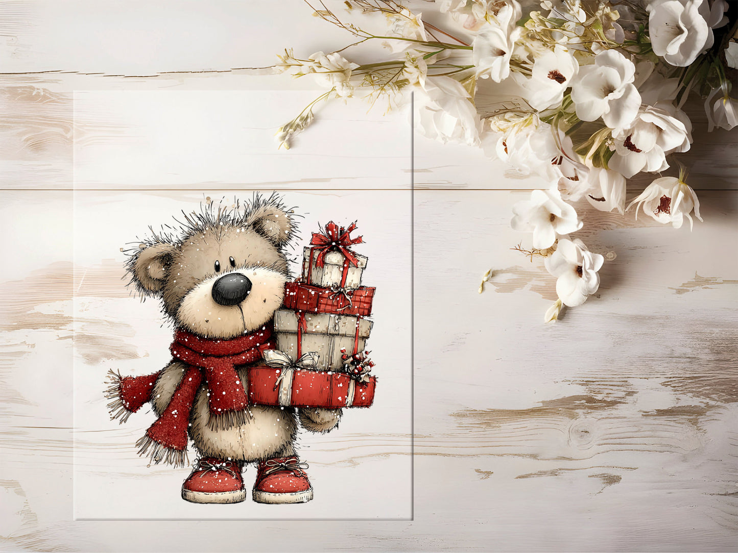 Bügelbild - Winterbär #2223