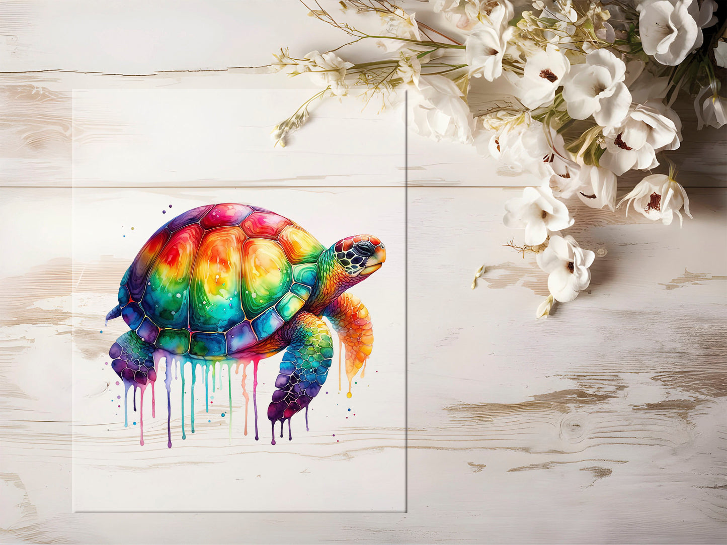 Bügelbild - Bunt Schildkröte #1322