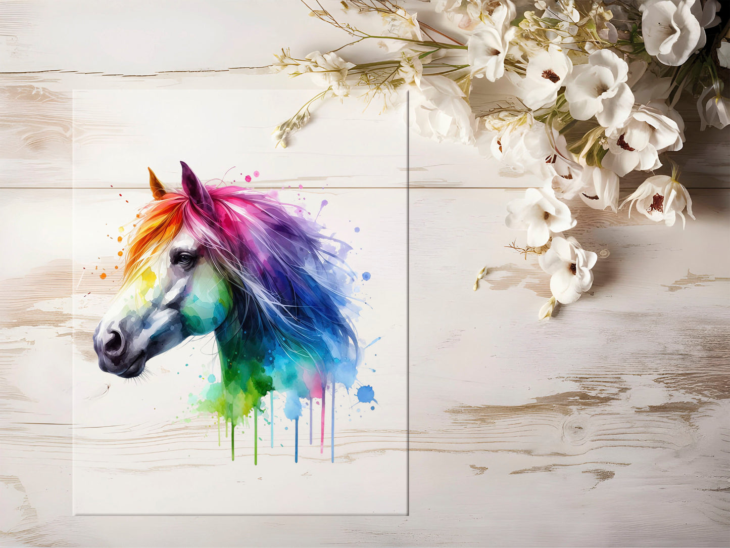 Bügelbild - Bunt Pferd #1316