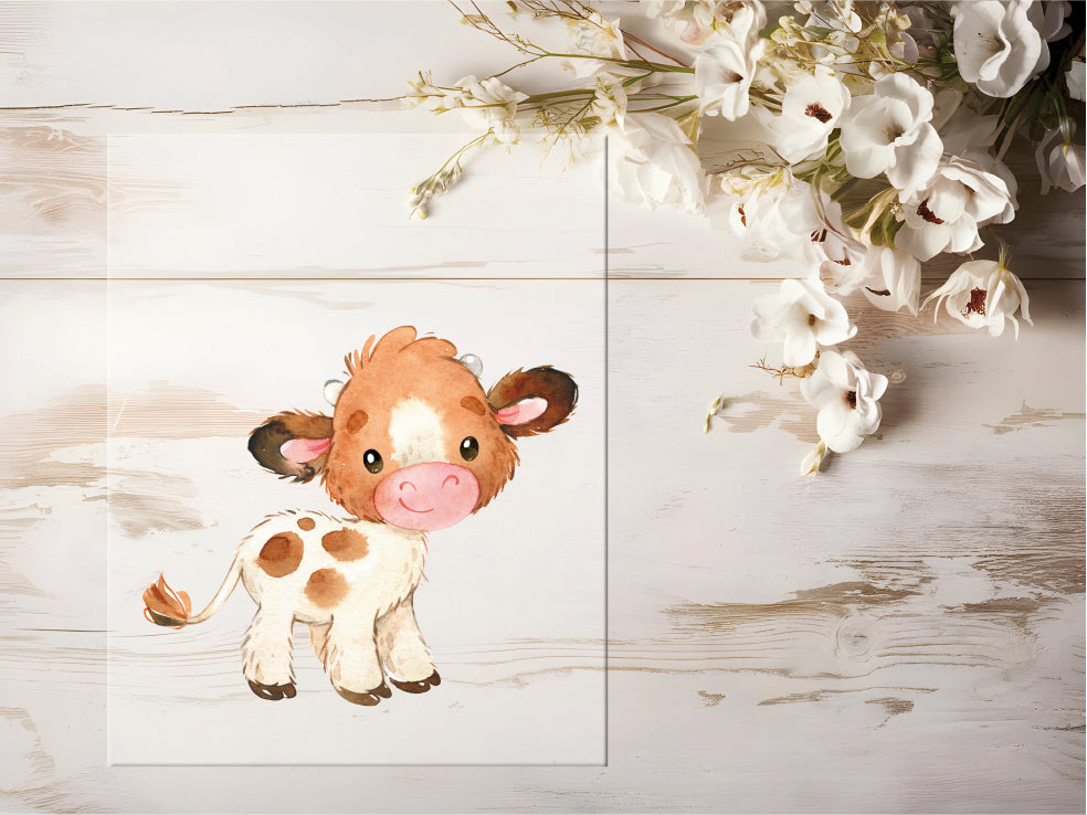 Bügelbild - Bauernhof Kalb #0047
