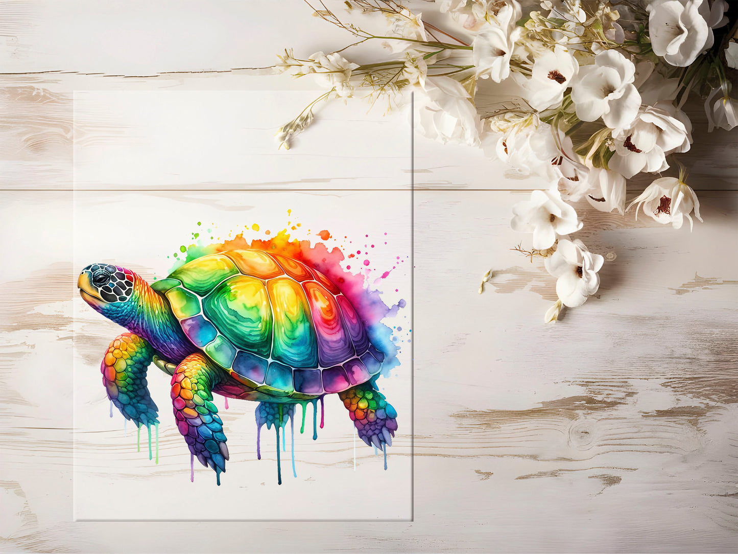 Bügelbild - Bunt Schildkröte #1315