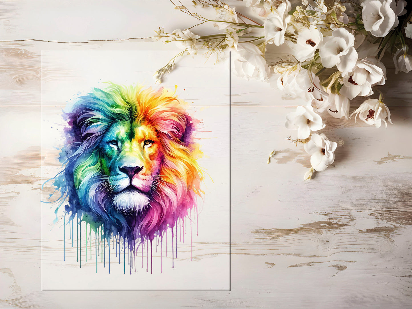 Bügelbild - Bunt Löwe #1311