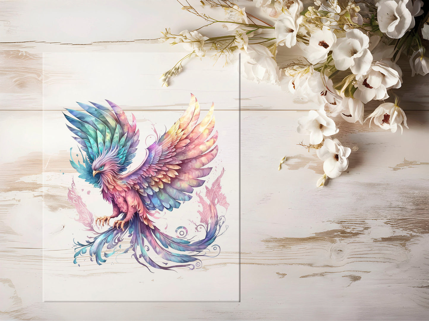 Bügelbild - Phoenix Pastell #1424