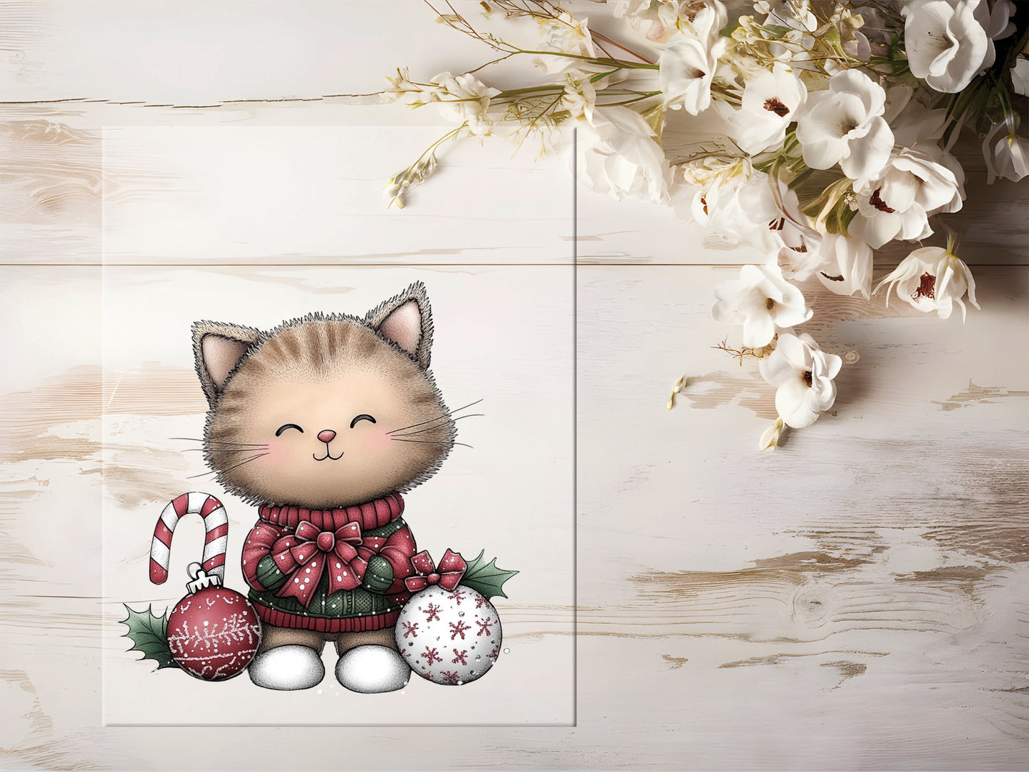 Bügelbild - Winterkatze #2201