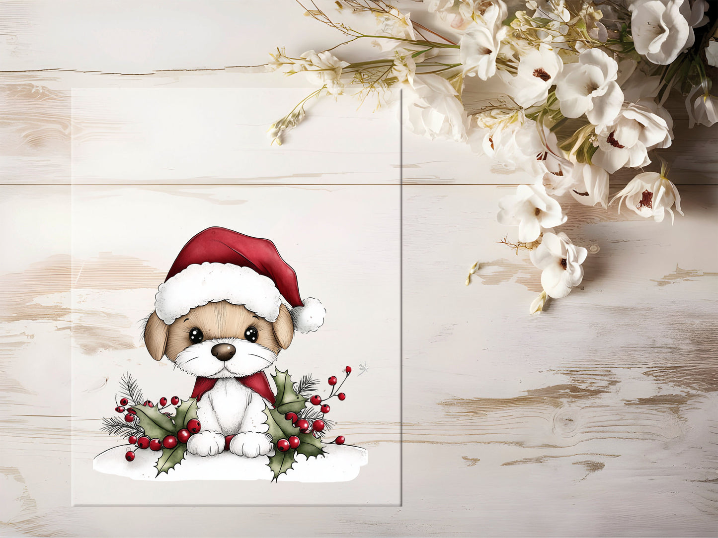 Bügelbild - Winterhund #2194