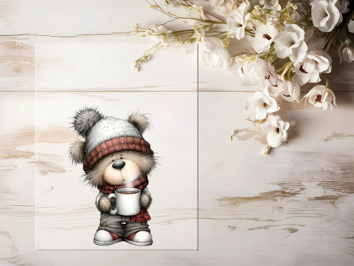 Bügelbild - Winterbär #2185