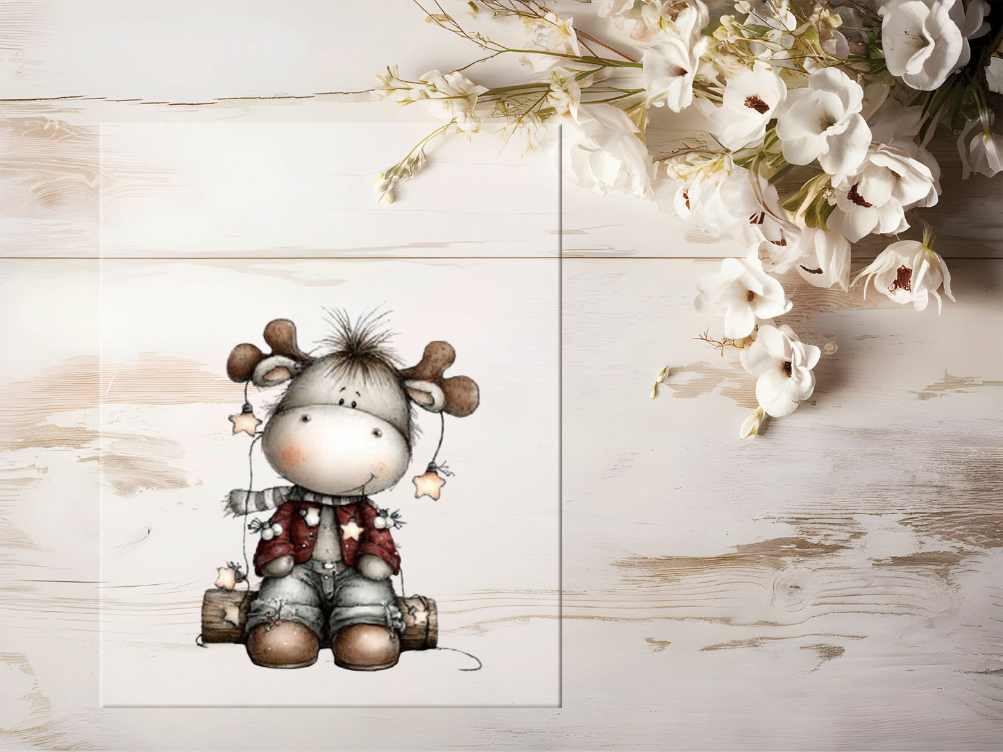 Bügelbild - Winterelch #2179