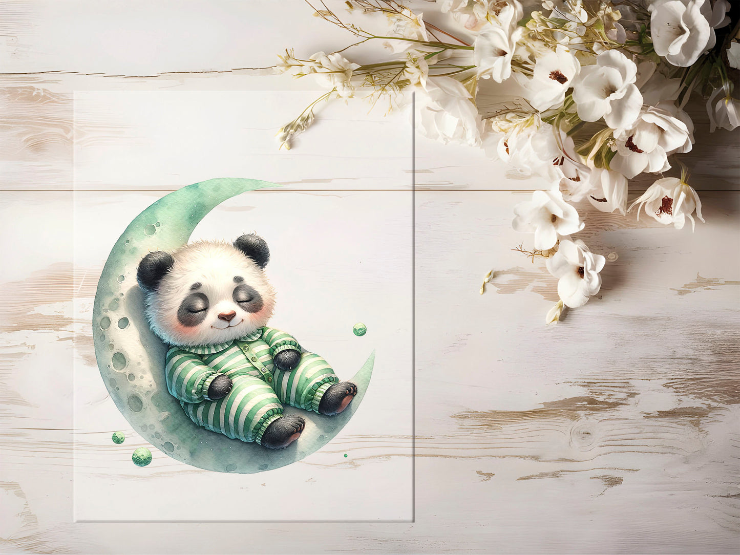 Bügelbild - Mond Panda #1395