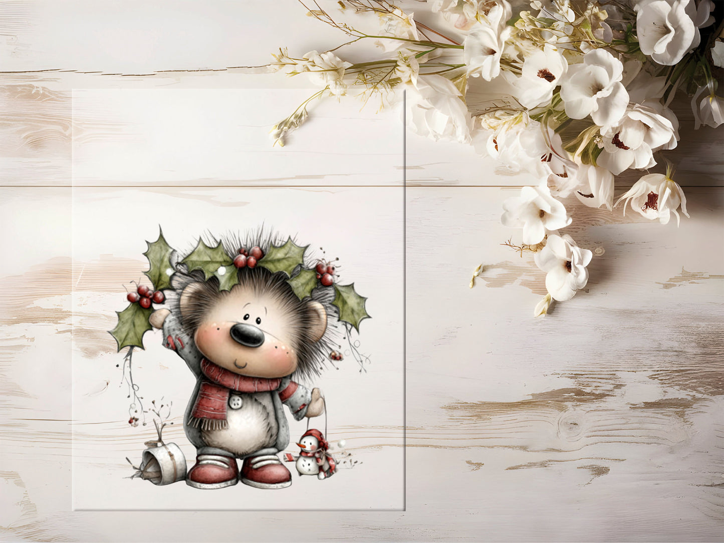 Bügelbild - Winterbär #2172