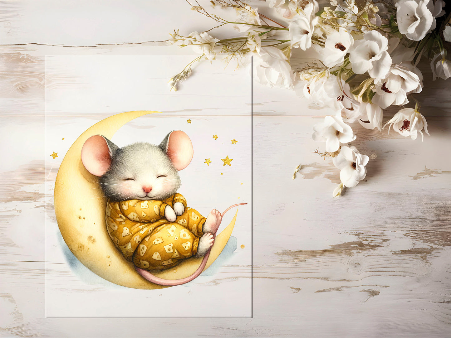 Bügelbild - Mond Maus #1387