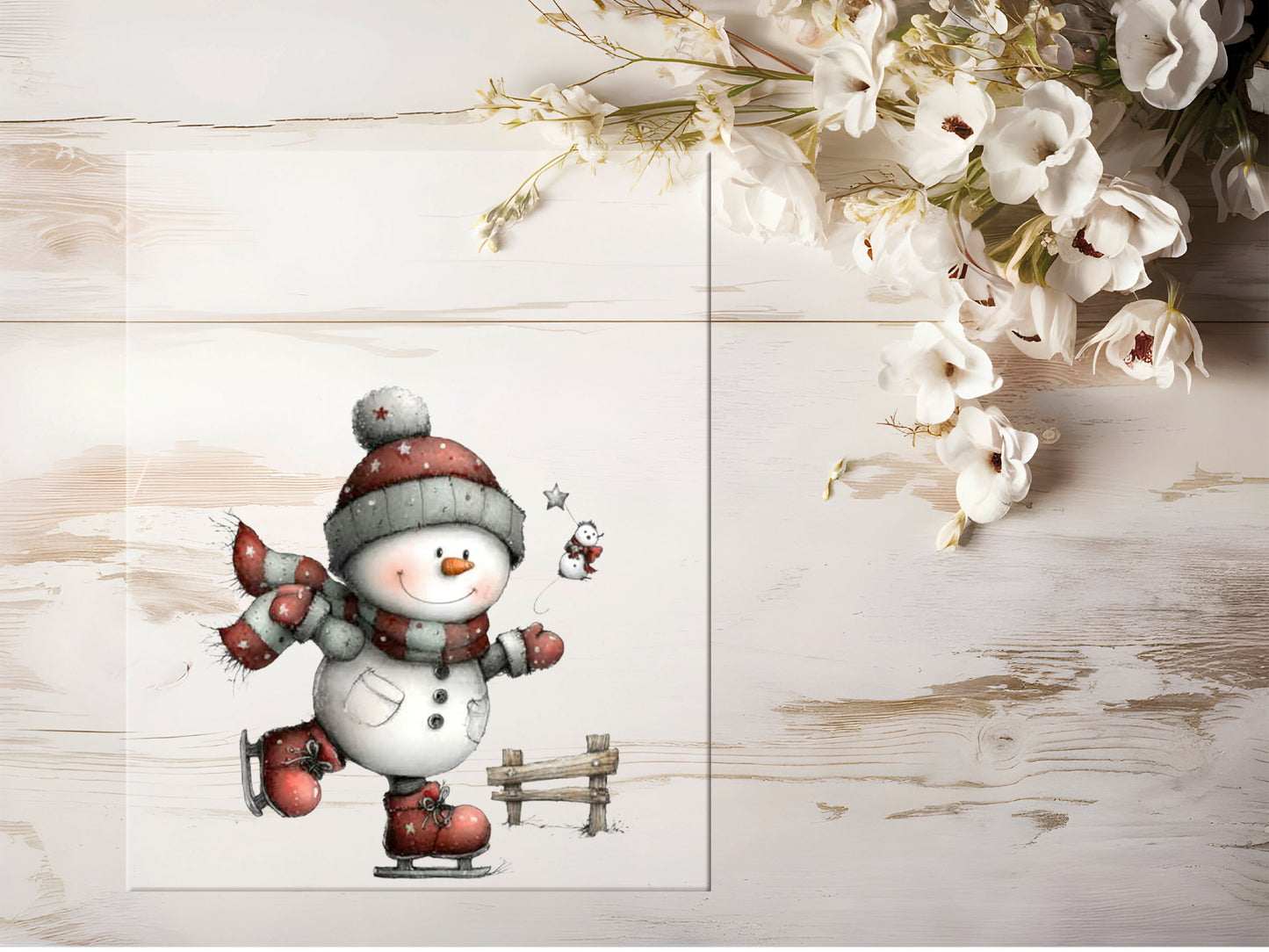 Bügelbild - Schneemann #2164