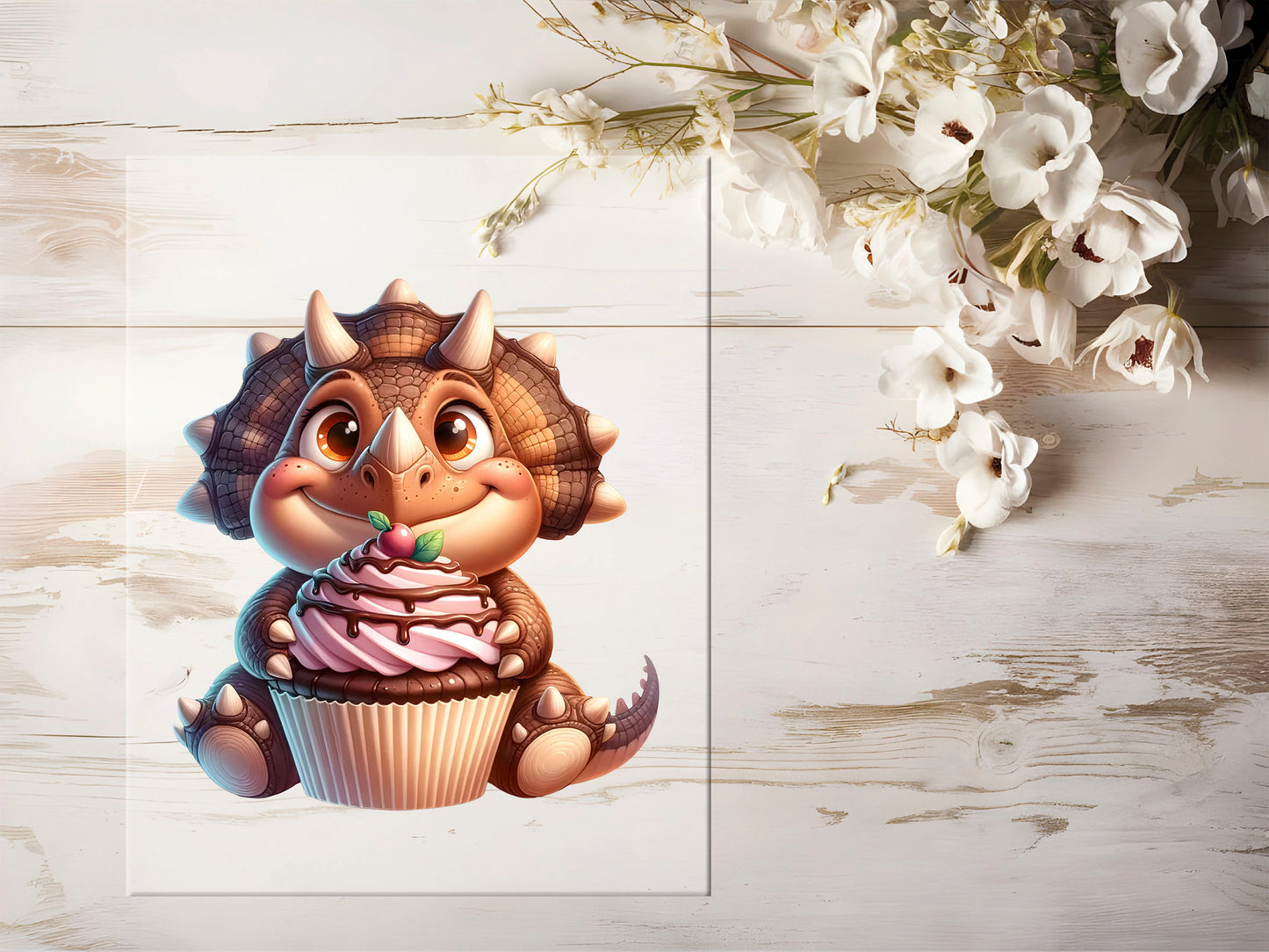 Bügelbild - Schokoladen Dino #1372